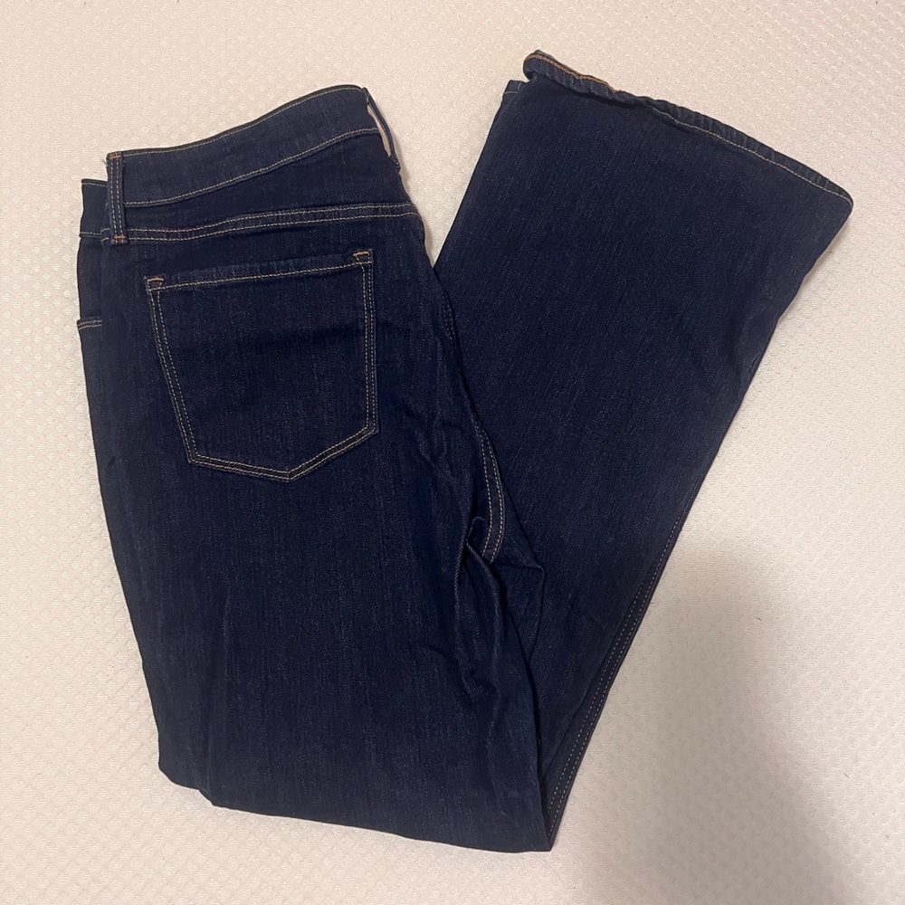 Dark wash old navy high rise flare jeans